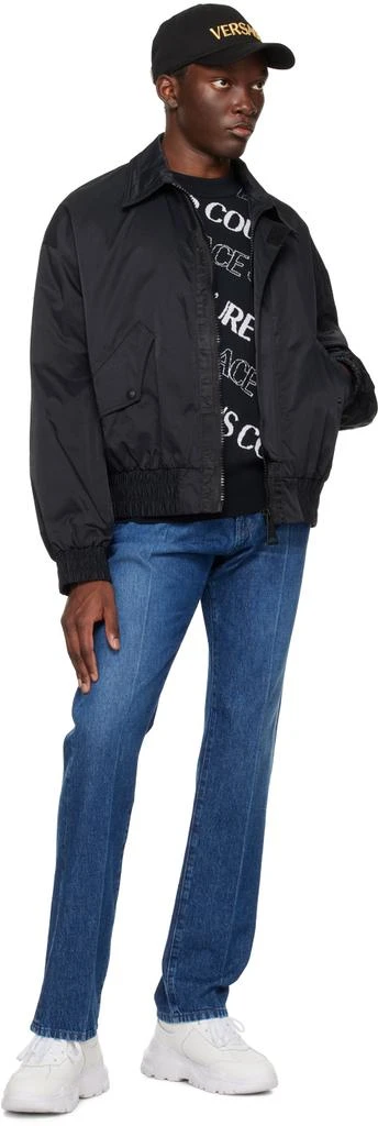Versace Black Zip Bomber Jacket 4