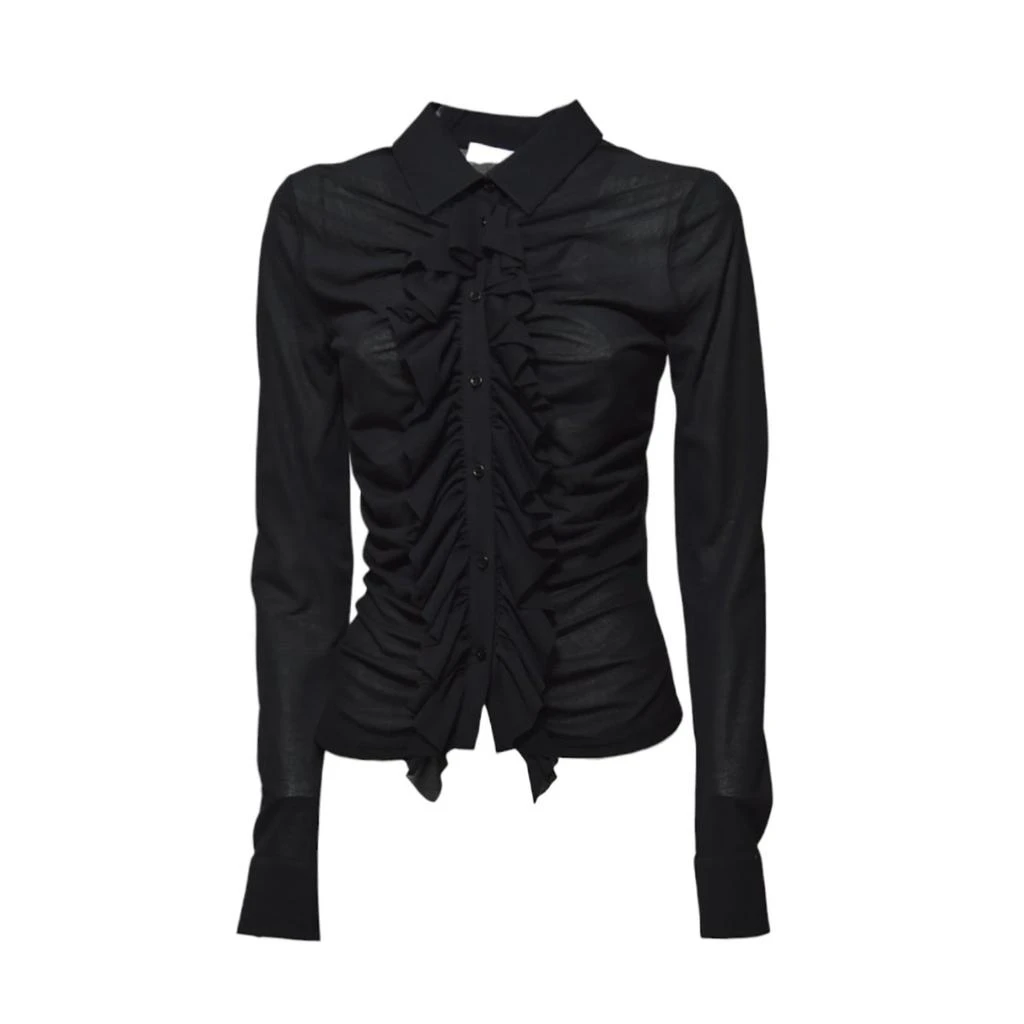 MSGM MSGM Long-Sleeved Ruffle Detailed Top 1