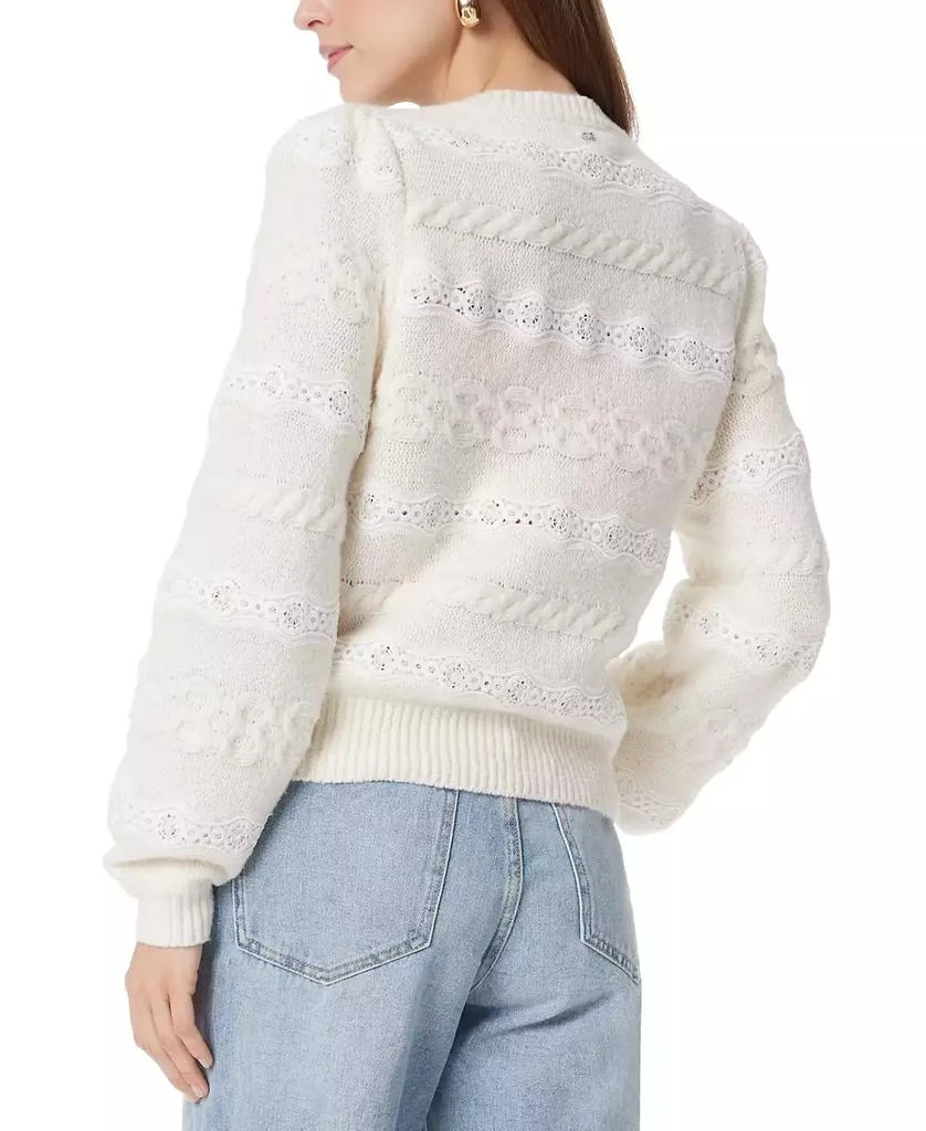 Sam Edelman Women's Lace Cable Knit Sweater 2