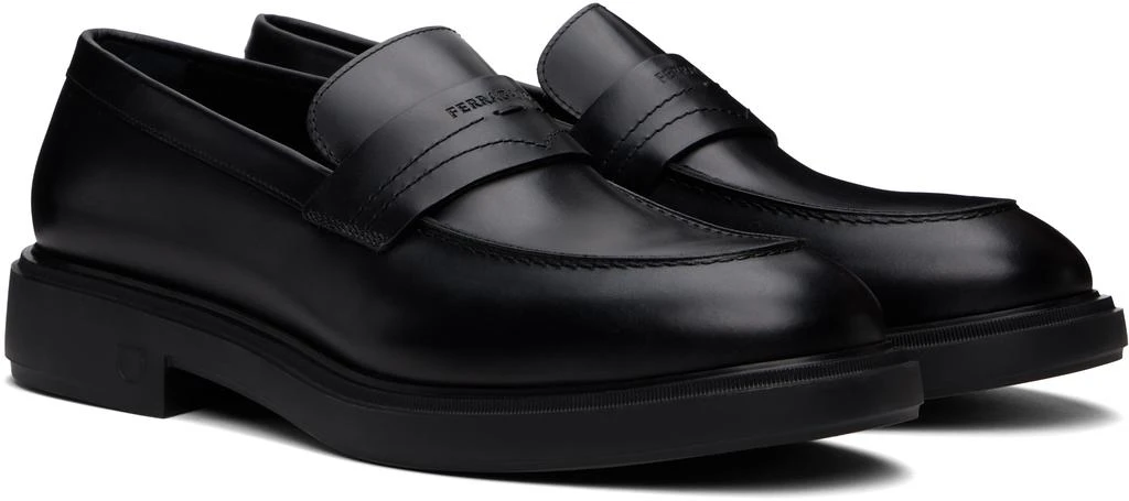 Salvatore Ferragamo Black Penny Loafers 4