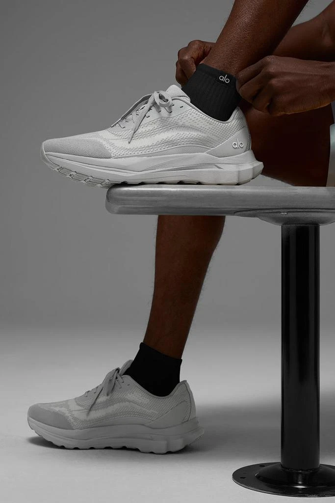 Alo Quarter Crew Street Sock - Athletic Heather Grey 3