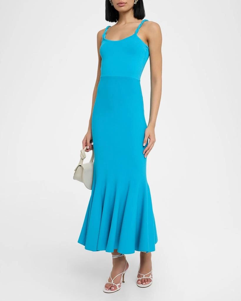 ET OCHS Tess Sleeveless Flounce Knit Midi Dress 2