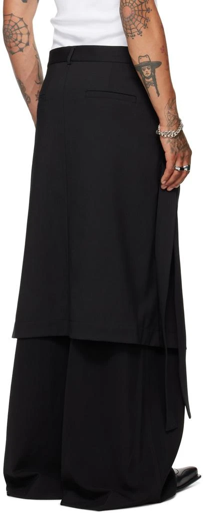 LU'U DAN Black Apron Skirt 3