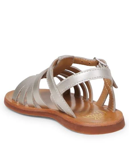 Pom d
Api Plagette Strap metallic leather sandals 3