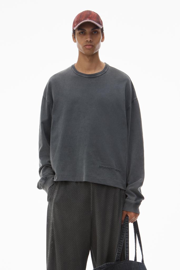 Alexander Wang Men's Long-Sleeve Tee in Cotton Jersey