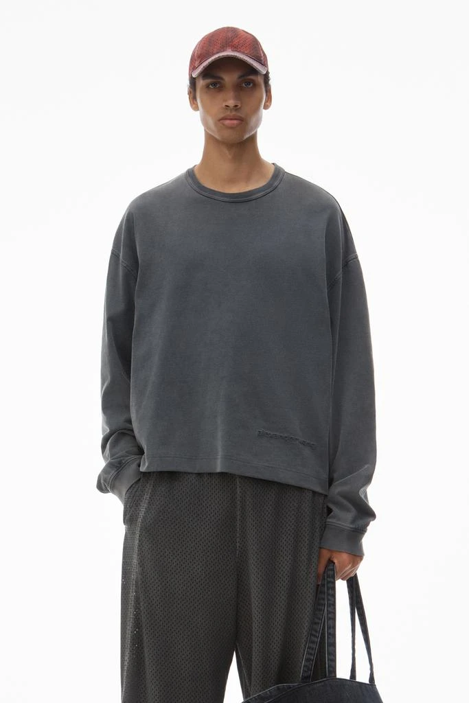 Alexander Wang Men's Long-Sleeve Tee in Cotton Jersey 1