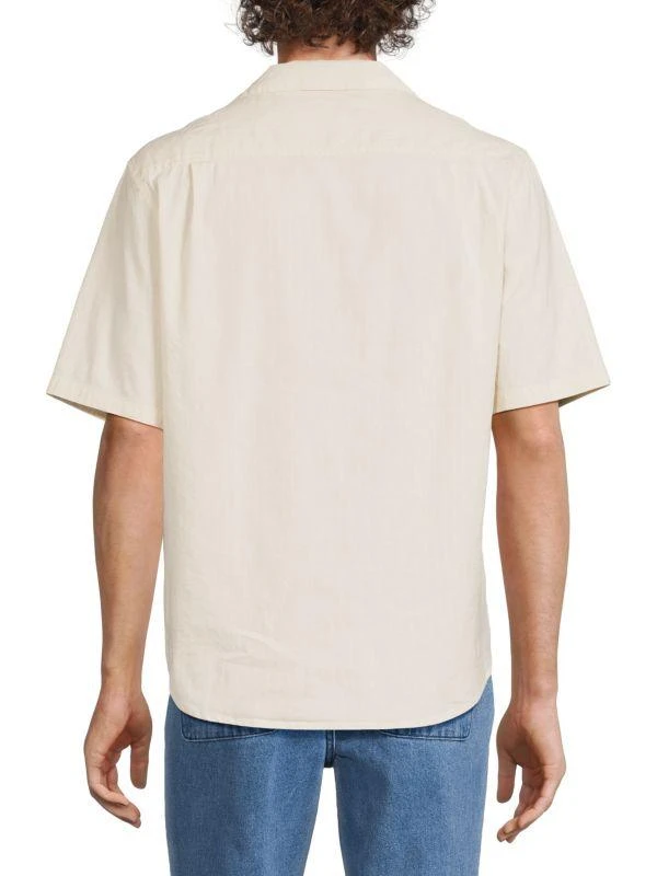 Onia Short Sleeve Linen Blend Camp Shirt 2