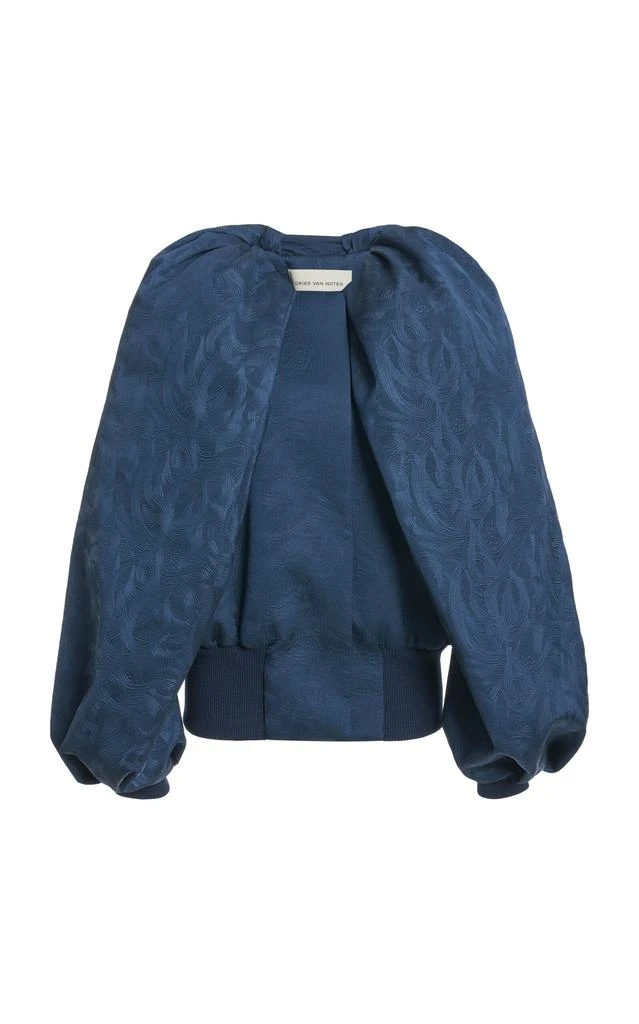 Dries Van Noten Dries Van Noten Virginny Balloon-Sleeved Silk-Blend Jacket - Moda Operandi 1