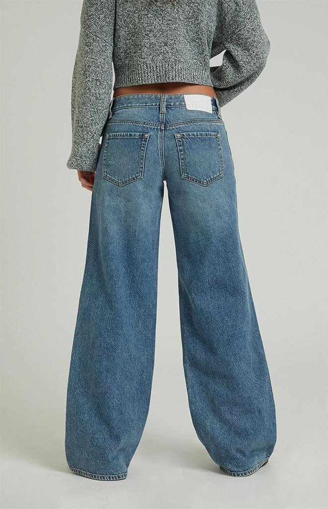 PacSun Medium Indigo Low Rise Baggy Jeans 4