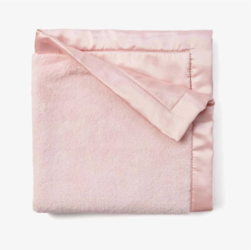 Elegant Baby Coral Fleece Stroller Blanket In Chalk Pink 2