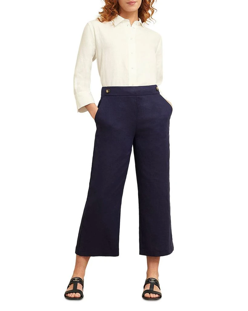 HOBBS LONDON Josephine Linen Wide Leg Pants 1