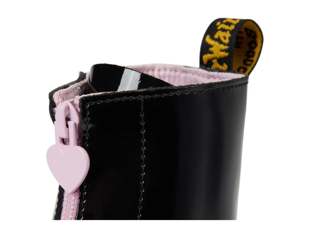 Dr. Martens Bex Heart Zip Boot Youth (Big Kid) 6