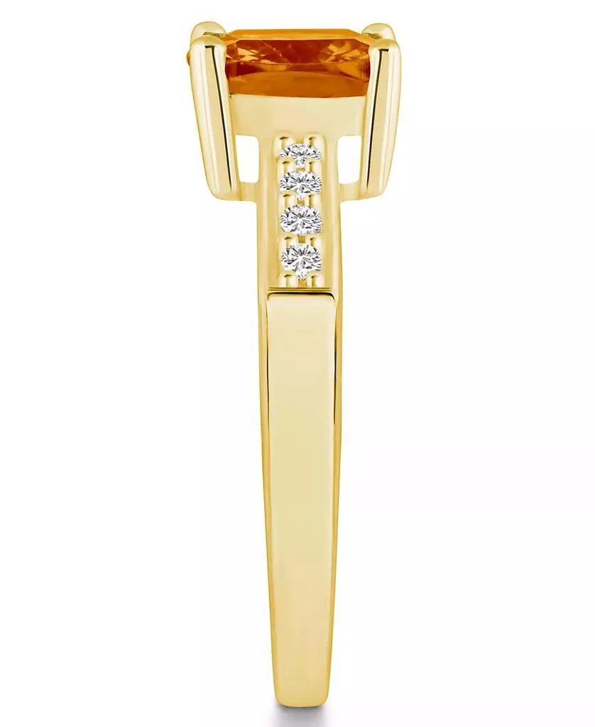 Macy
s Citrine and Diamond Ring (2 ct.t.w and 1/8 ct.t.w) 14K Yellow Gold 4