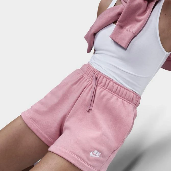 NIKE Women's Nike Sportswear Club Fleece Mid-Rise Shorts 5