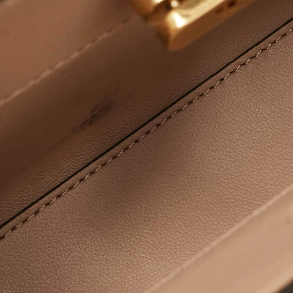 Tory Burch Tory Burch Beige Croc Embossed Leather Petite Lee Radziwill Top Handle Bag 8