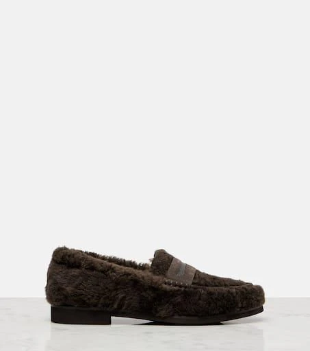 Brunello Cucinelli Monili shearling loafers 4