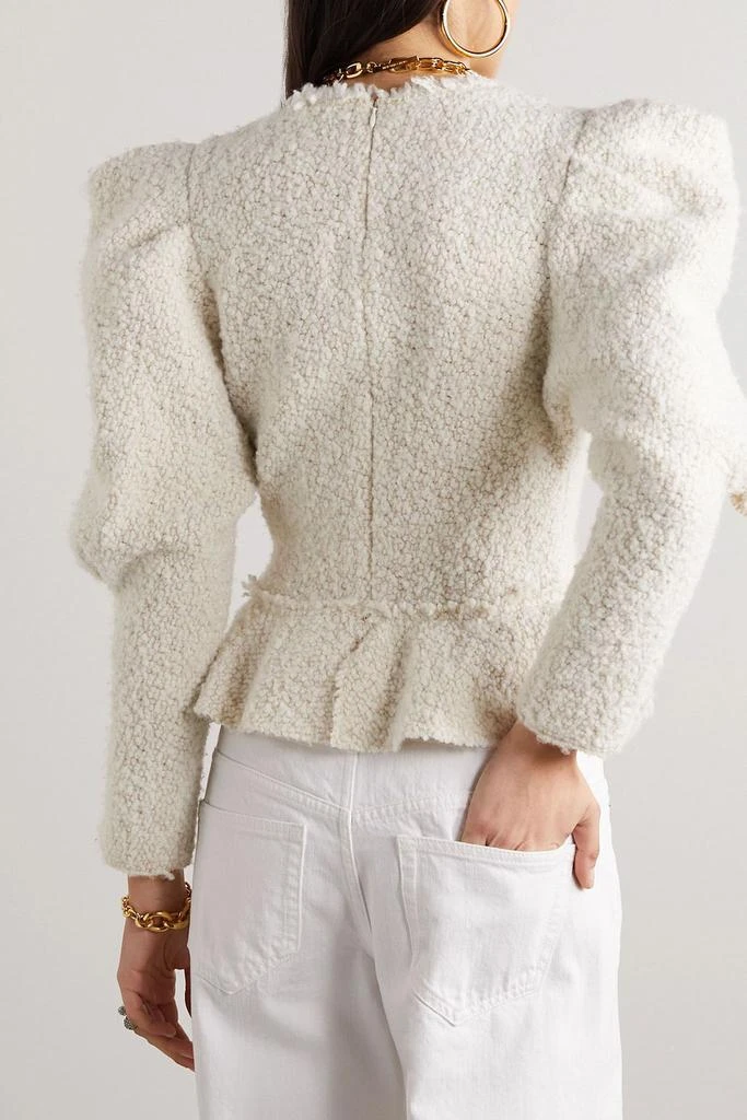 Isabel Marant Giamili bouclé peplum top 3