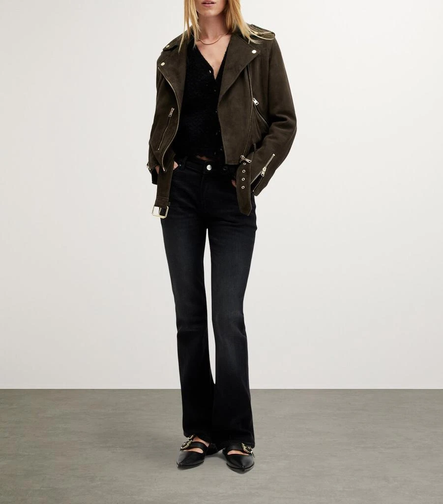 ALL SAINTS Suede Balfern Biker Jacket 2