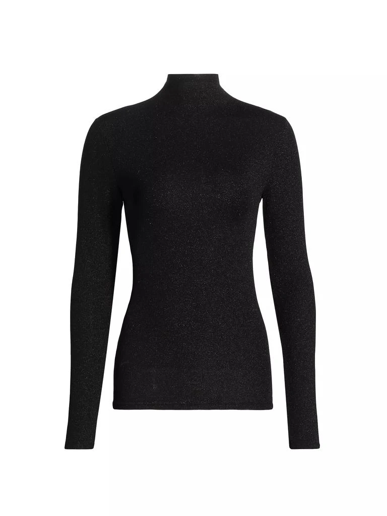 FRAME Metallic Turtleneck Top 1
