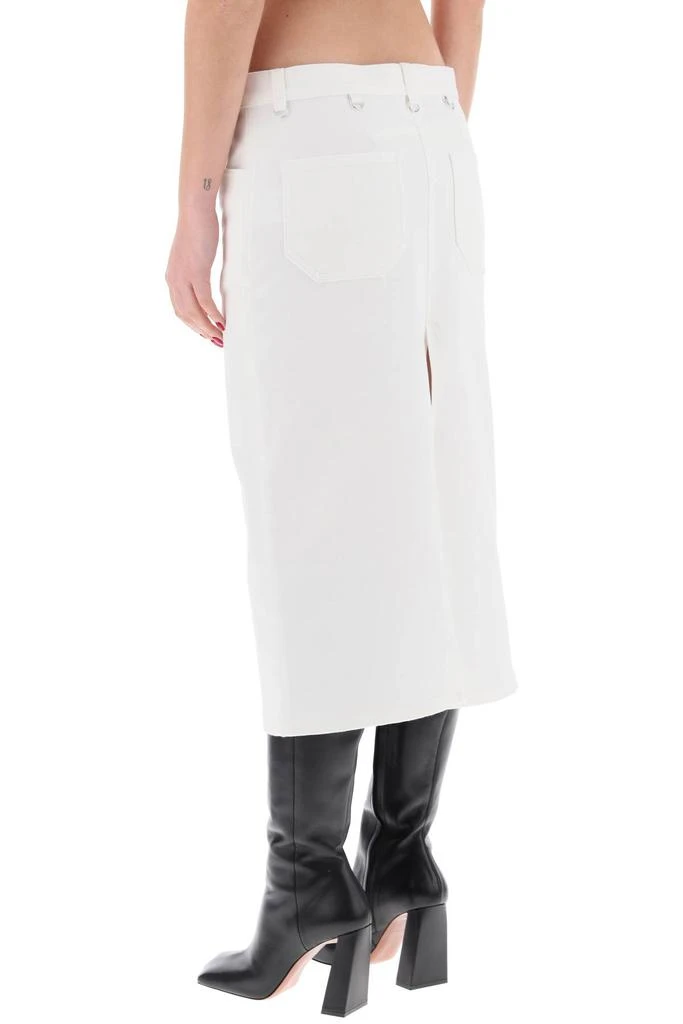 courreges "denim midi skirt with multif 3