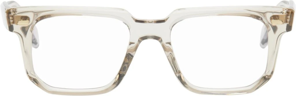 Cutler and Gross Beige 1410 Square Glasses 1
