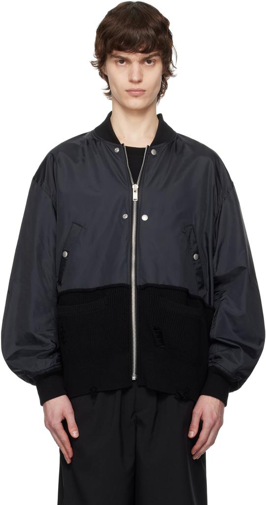 UNDERCOVER Black UC1E4207-2 Bomber Jacket