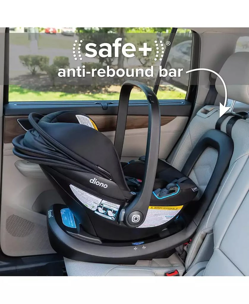 Diono LiteClik30 RXT SafePlus Infant Car Seat and Base, Pink Cotton Candy, Latch 7