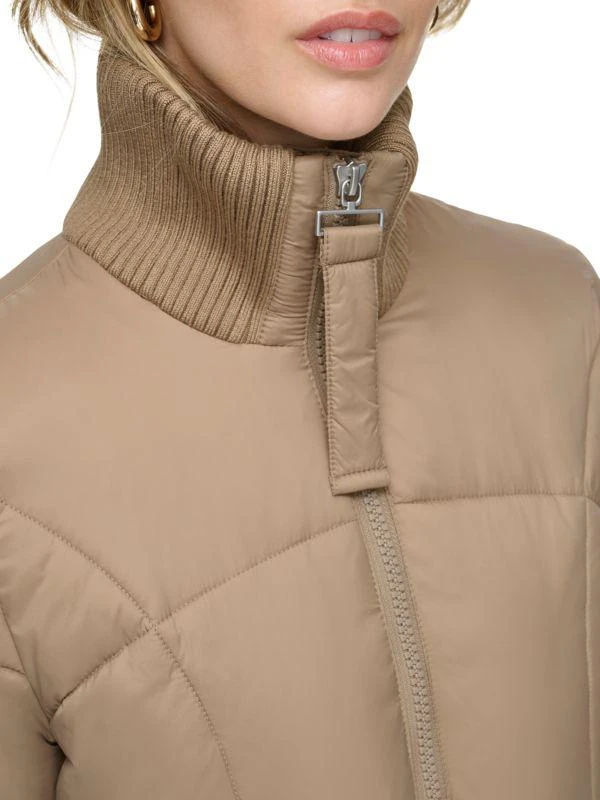 Andrew Marc Pavia Quilted Faux Down Hooded Puffer Jacket 4