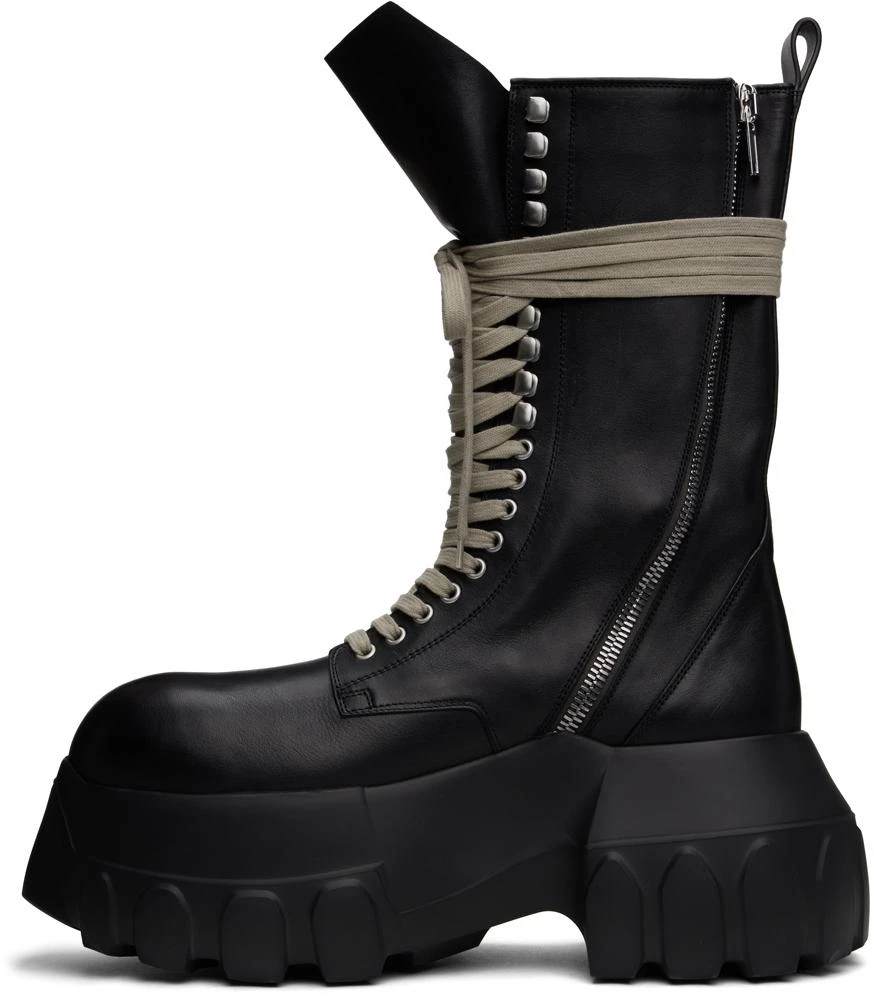Rick Owens Black Porterville Army Mega Tractor Boots 3
