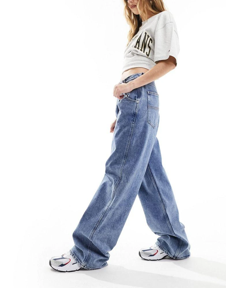 Tommy Jeans Tommy Jeans Daisy low waisted baggy jeans in mid wash 1