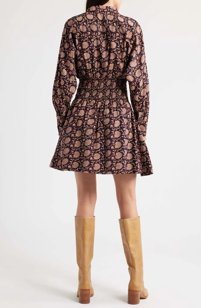Madewell Shirred Floral Mini Shirtdress 2