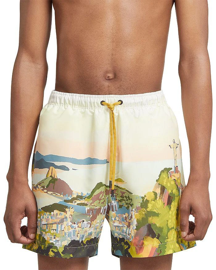 Zegna Rio de Janeiro Watercolor Swim Shorts 1