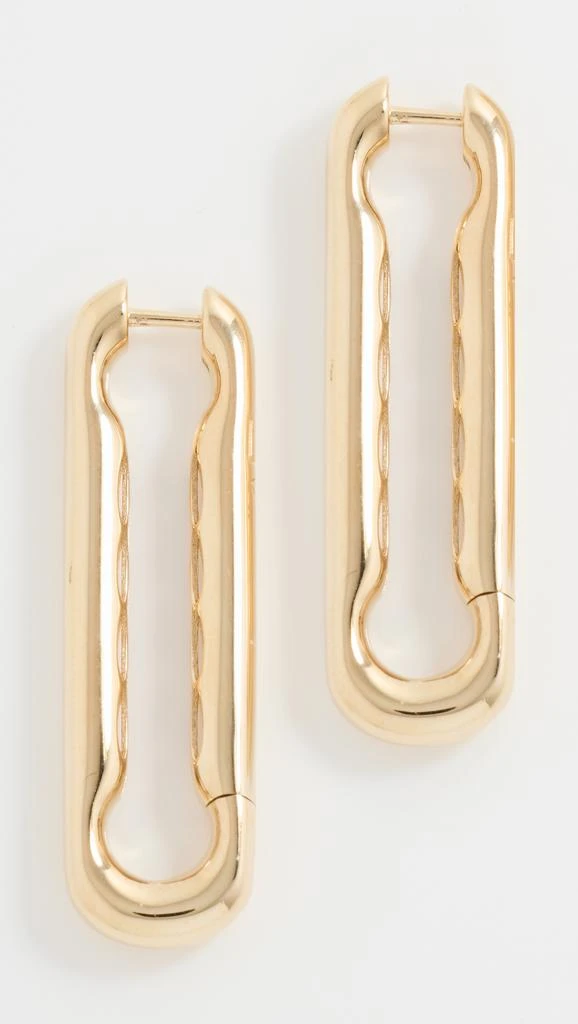 Lauren Rubinski 14k Yellow Gold Extra Large Link Earrings 1