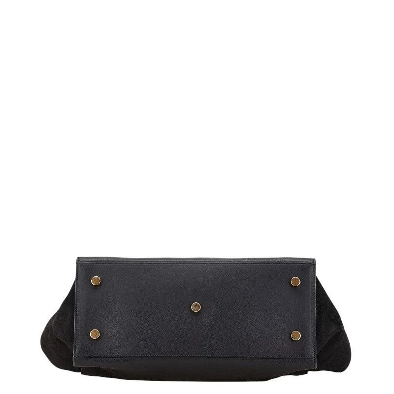 Yves Saint Laurent YSL Downtown Cabas Leather Suede Handbag 3