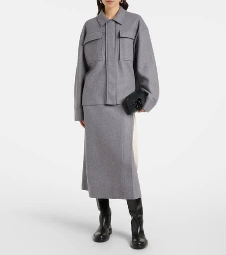 Jil Sander Wool-blend wrap skirt 2
