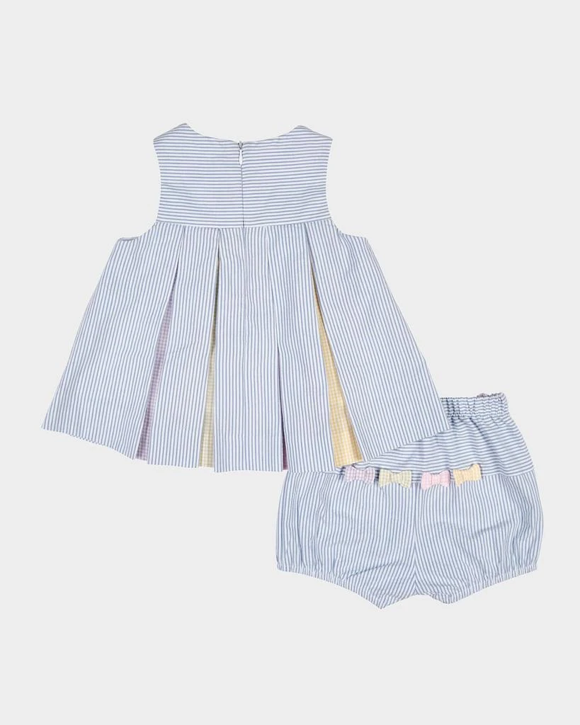 Florence Eiseman Girl
s Multicolor Seerseersucker Dress 
Bloomers Set, Size 6M-18M 2