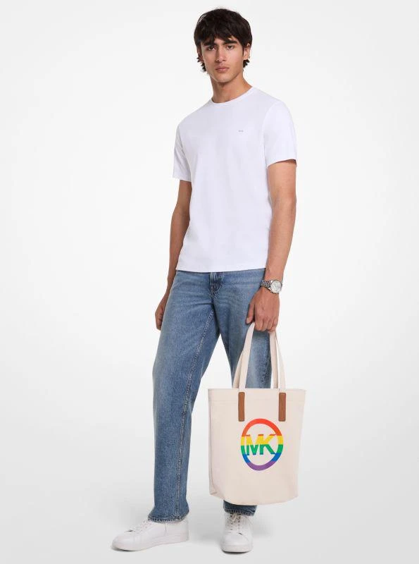 Michael Kors PRIDE Rainbow Logo Cotton Tote Bag 4