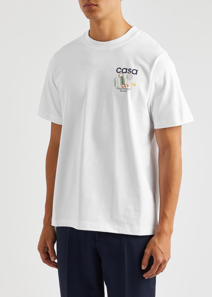 【国内発】CASABLANCA Equipement Sportif コットン Tシャツ Casablanca Équipement Sportif printed cotton T-shirt - T