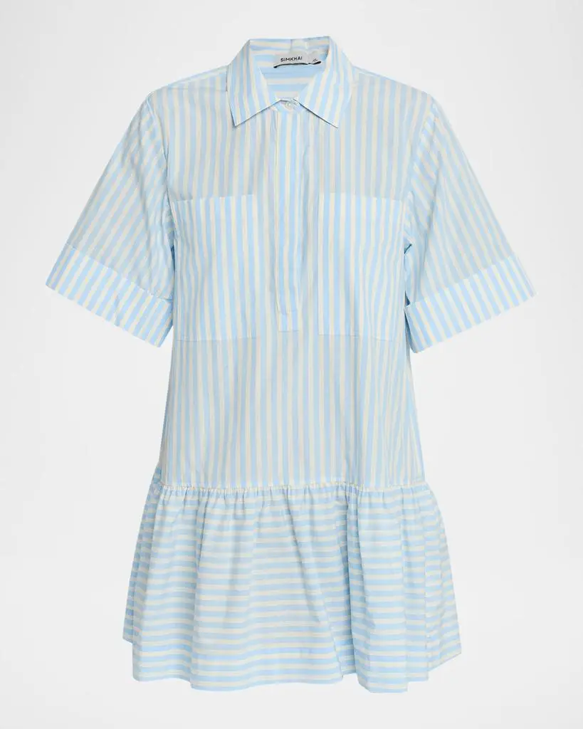 Ralph Lauren Striped Silk Blend Dress - Dresses & Skirts - Free Shipping -  BeyondStyle