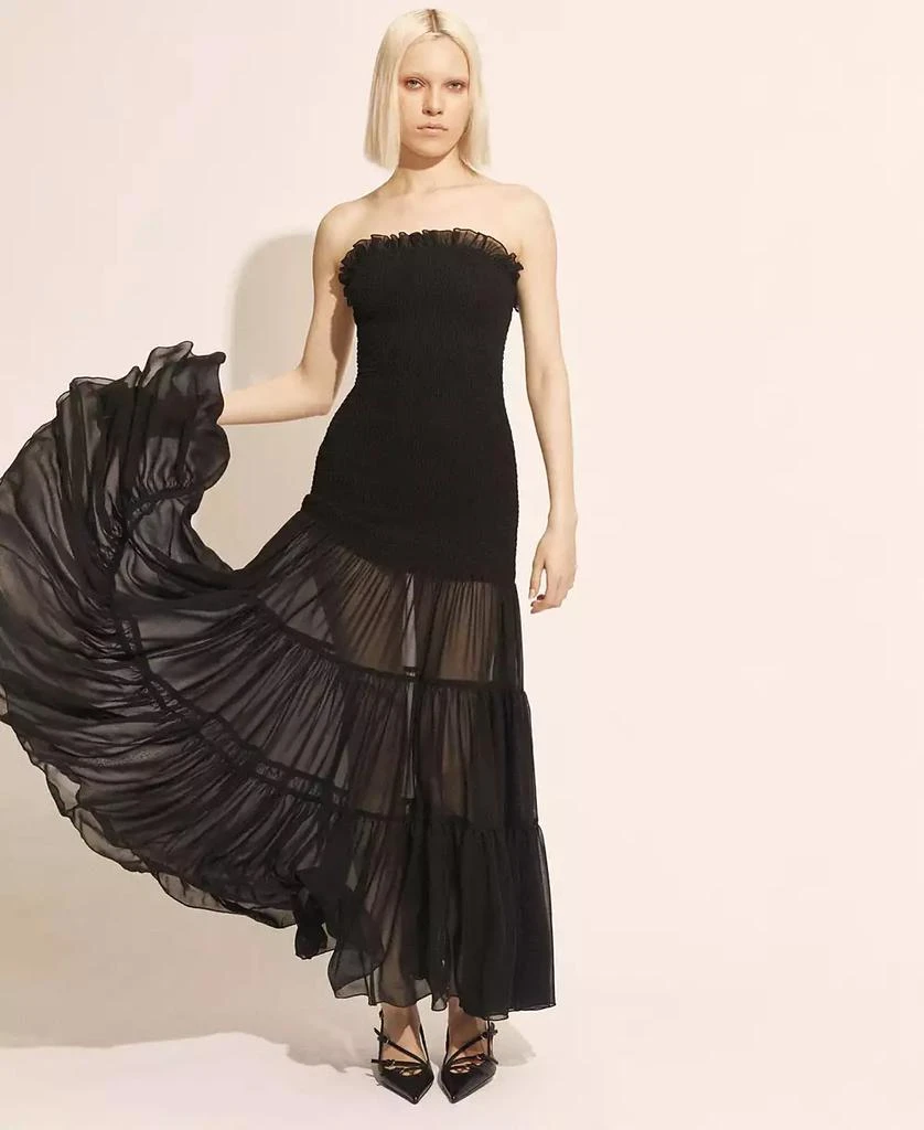 Bardot Women's Azura Strapless Smocked Maxi Dress 3