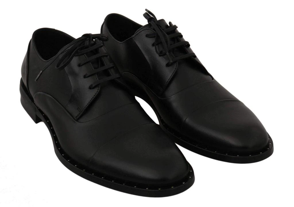 Dolce & Gabbana Dolce & Gabbana  Black Leather Derby Formal Shoes 3