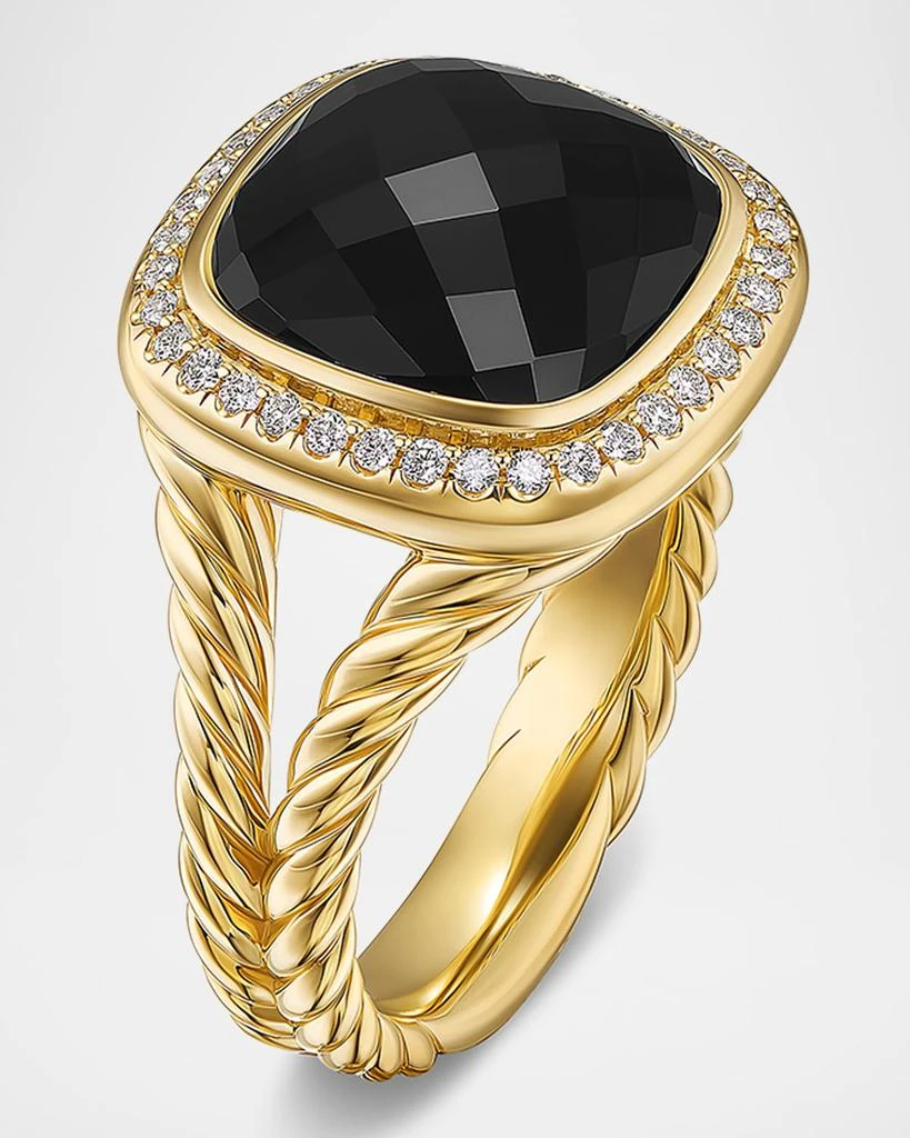 David Yurman Albion Ring with Gemstones and Diamonds in 18K Gold, 11mm 3