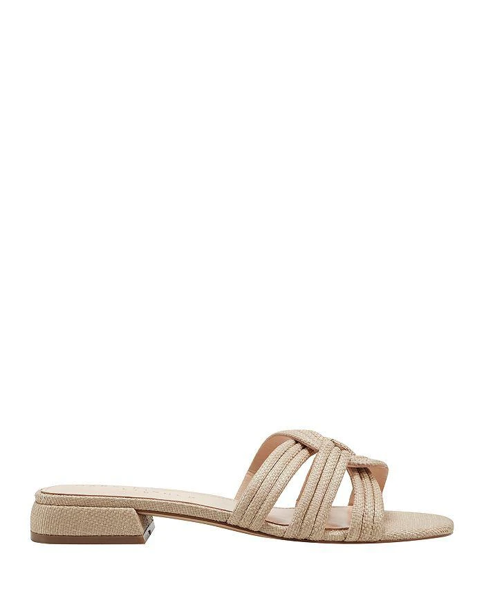 Marc Fisher Women's Casara Square Toe Interlink Strap Slide Sandals  2