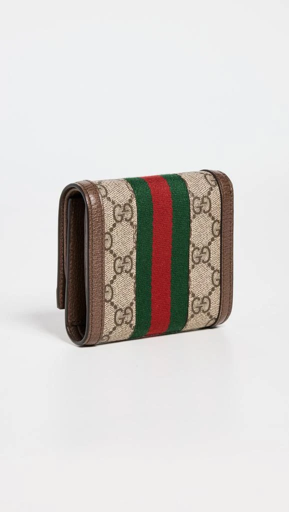 What Goes Around Comes Around Gucci Brown Coated Canvas Ophidia GG Wallet 2