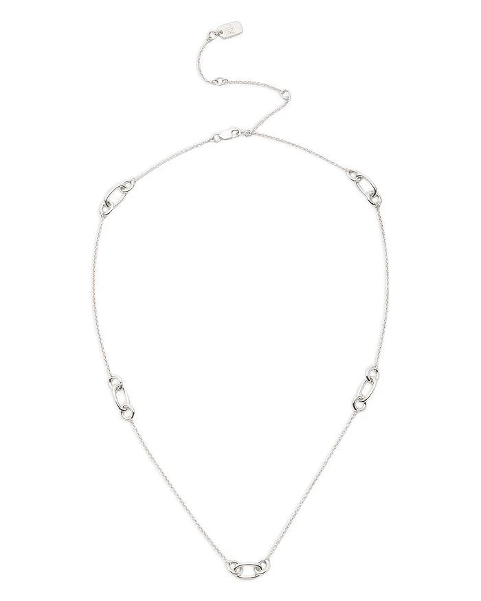 Ralph Lauren Link Station Collar Necklace in Sterling Silver, 16"-19"
