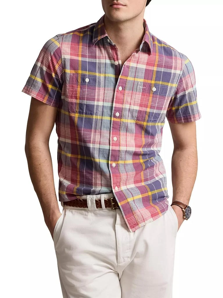 Ralph Lauren Madras Plaid Short-Sleeve Sport Shirt 3