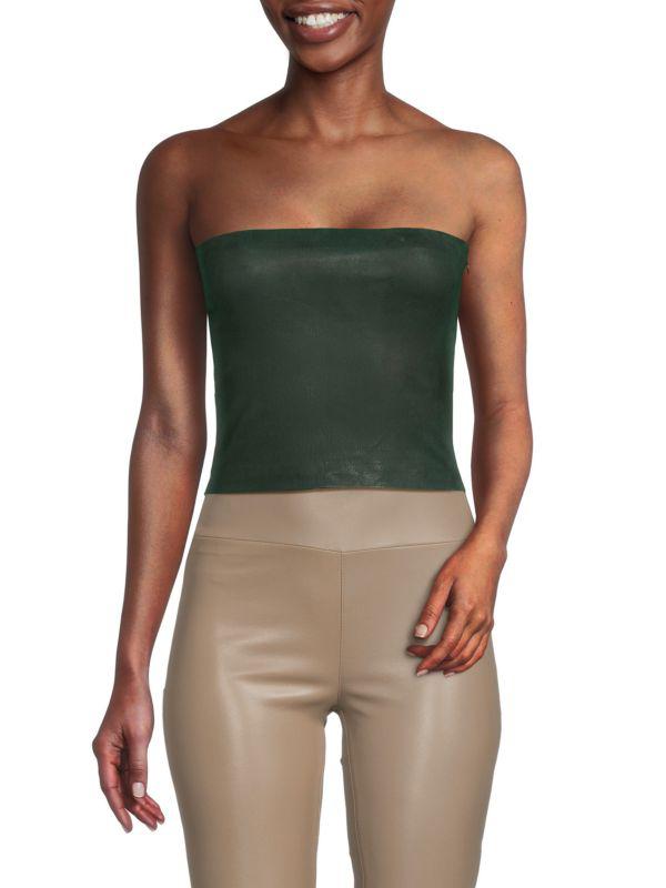 SPRWMN Leather Tube Top
