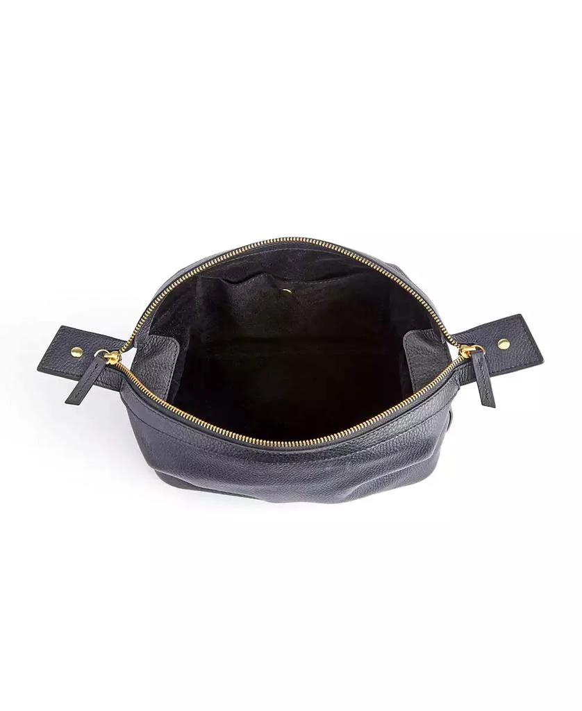Royce Leather Pebbled Leather Toiletry Bag 6