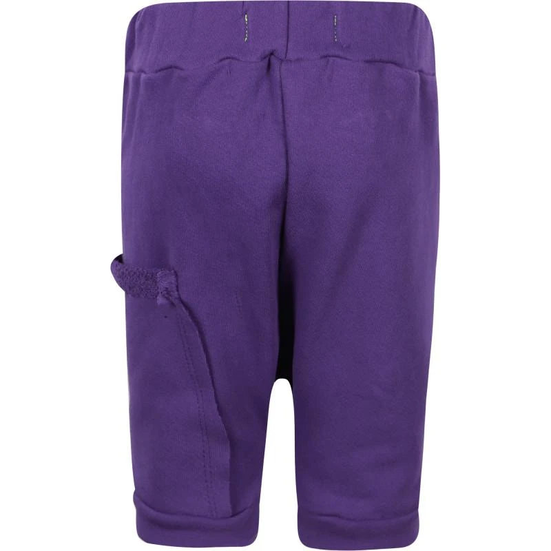 Wee Monster Pocket detailing harem shorts in purple 2