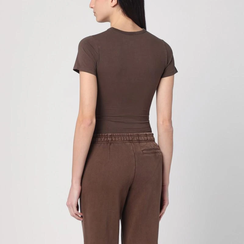 Entire Studios Brown cropped T-shirt in cotton 3